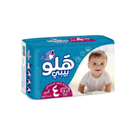 حفاضات هلو بيبي مقاس 4